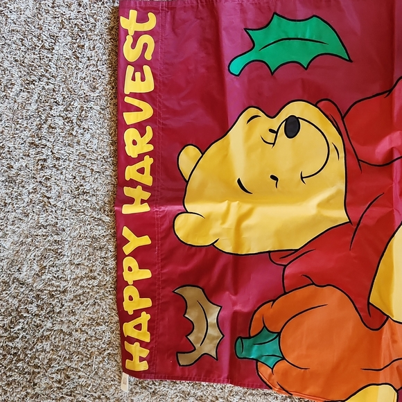 Disney Happy Harvest Winnie the Pooh Full Size Flag - Picture 2 of 9